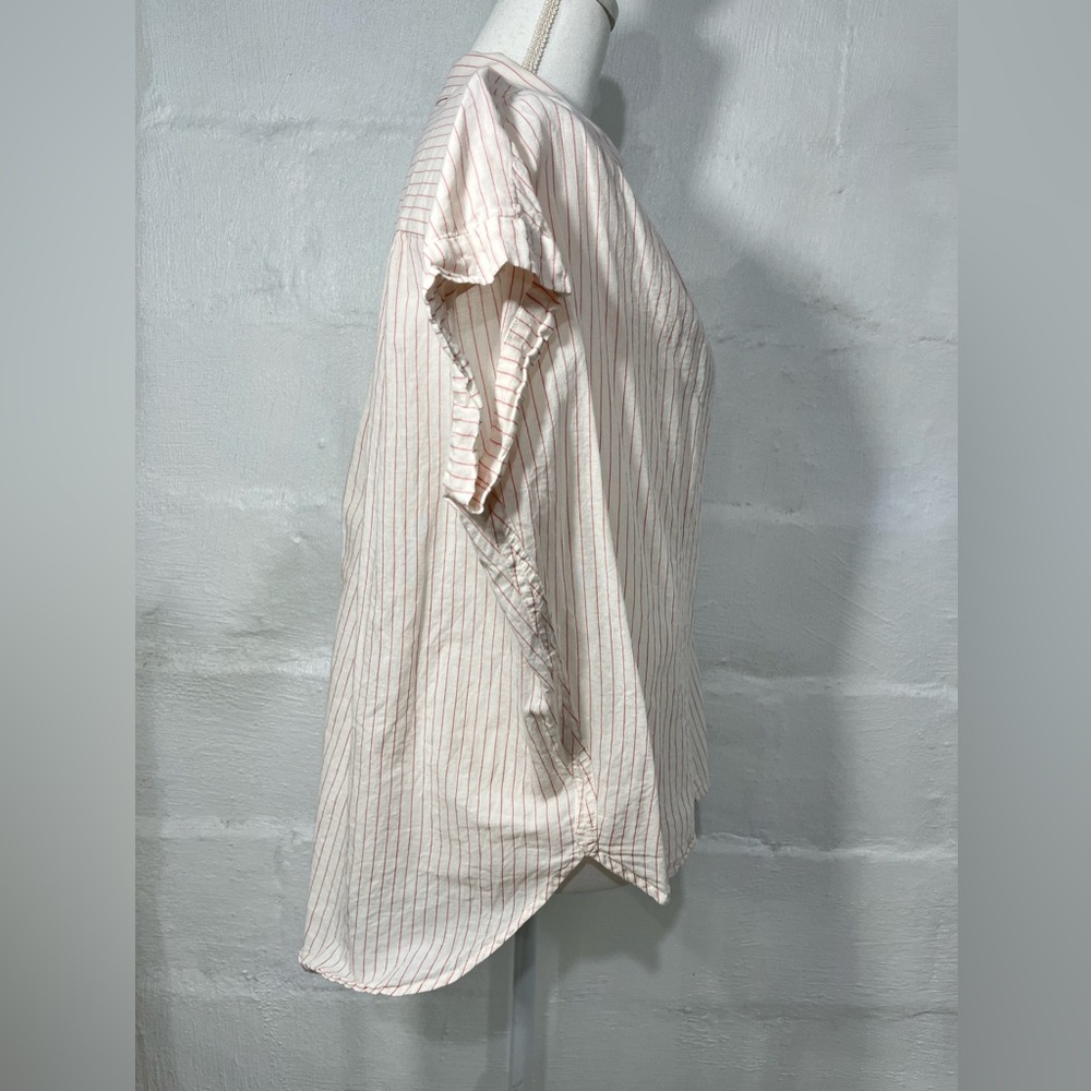 MADEWELL STRIPE BUTTON TOP - Picture 11 of 16